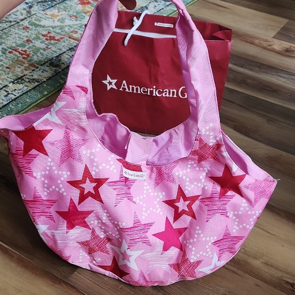 American Girl Doll Carrier Bag plus NYC shopping bag plus AG doll matching bag!